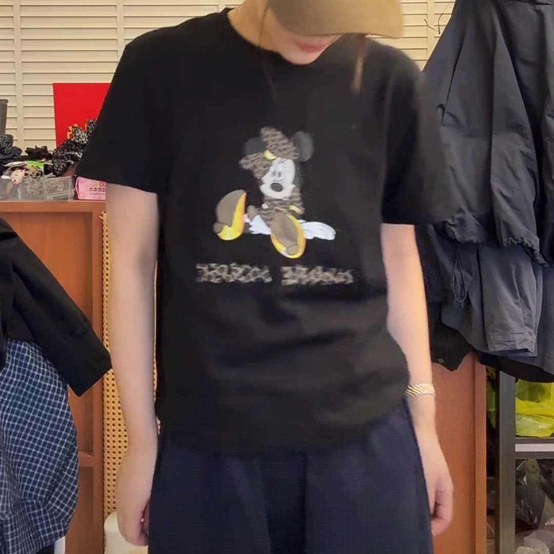 泡菜豹纹米奇短袖 不退
