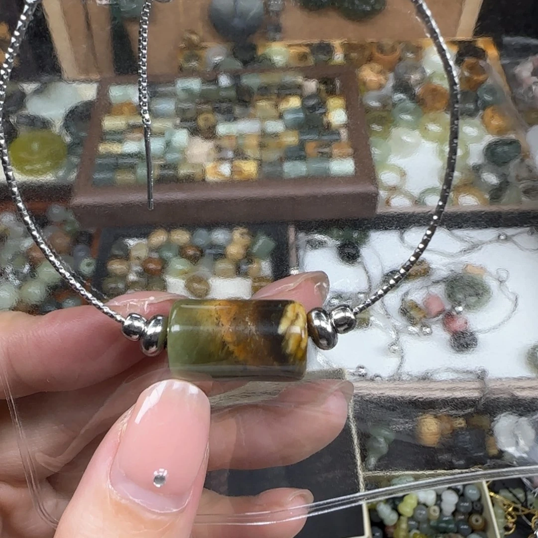 S***g未镶嵌岫玉岫玉戒指搭配