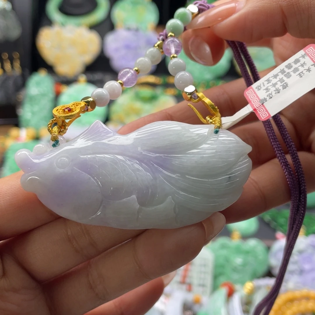 翡翠未镶嵌颈饰代编织