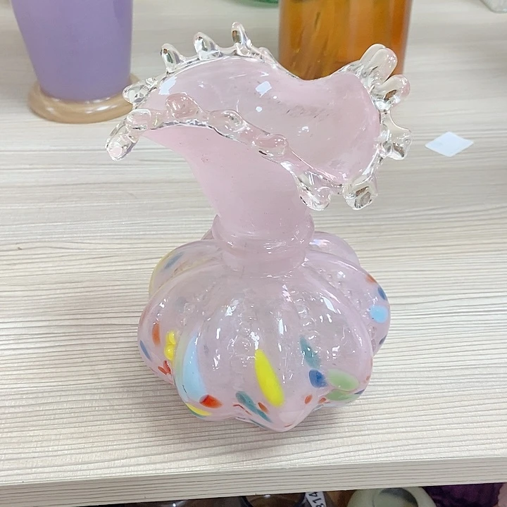 琉璃花瓶高度18厘米左右4