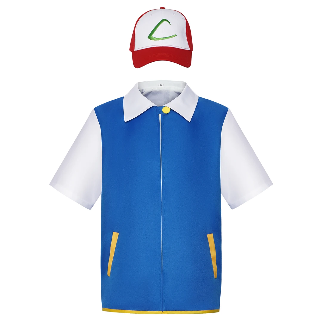 现货宠物小精灵神奇宝贝小智cosplay服装带帽外套二次元动漫服装