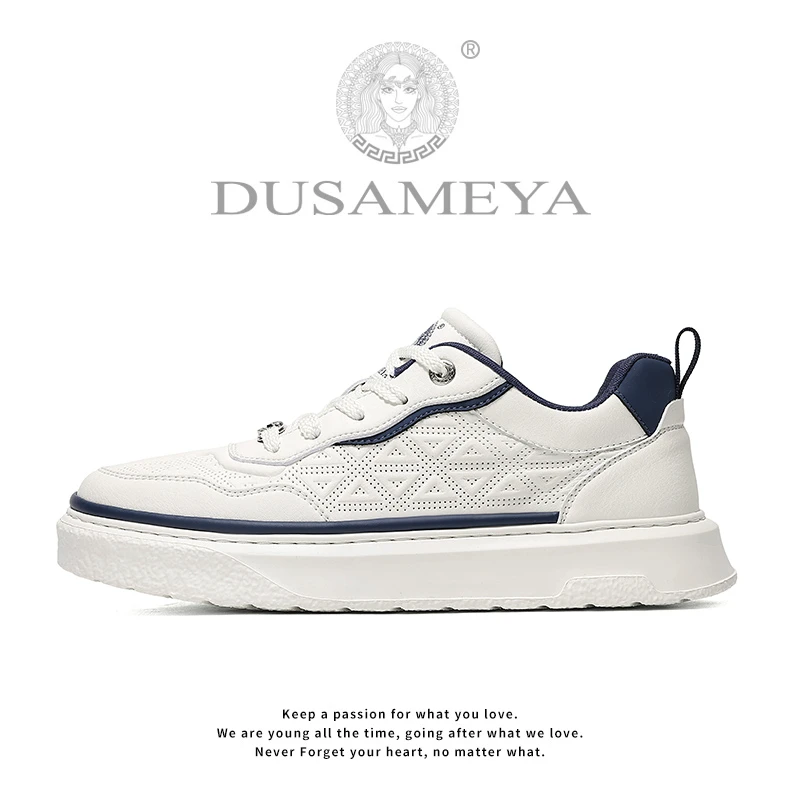 DUSAMEYA/杜莎米娅春季新款男士轻奢时尚百搭运动休闲低帮鞋D6726