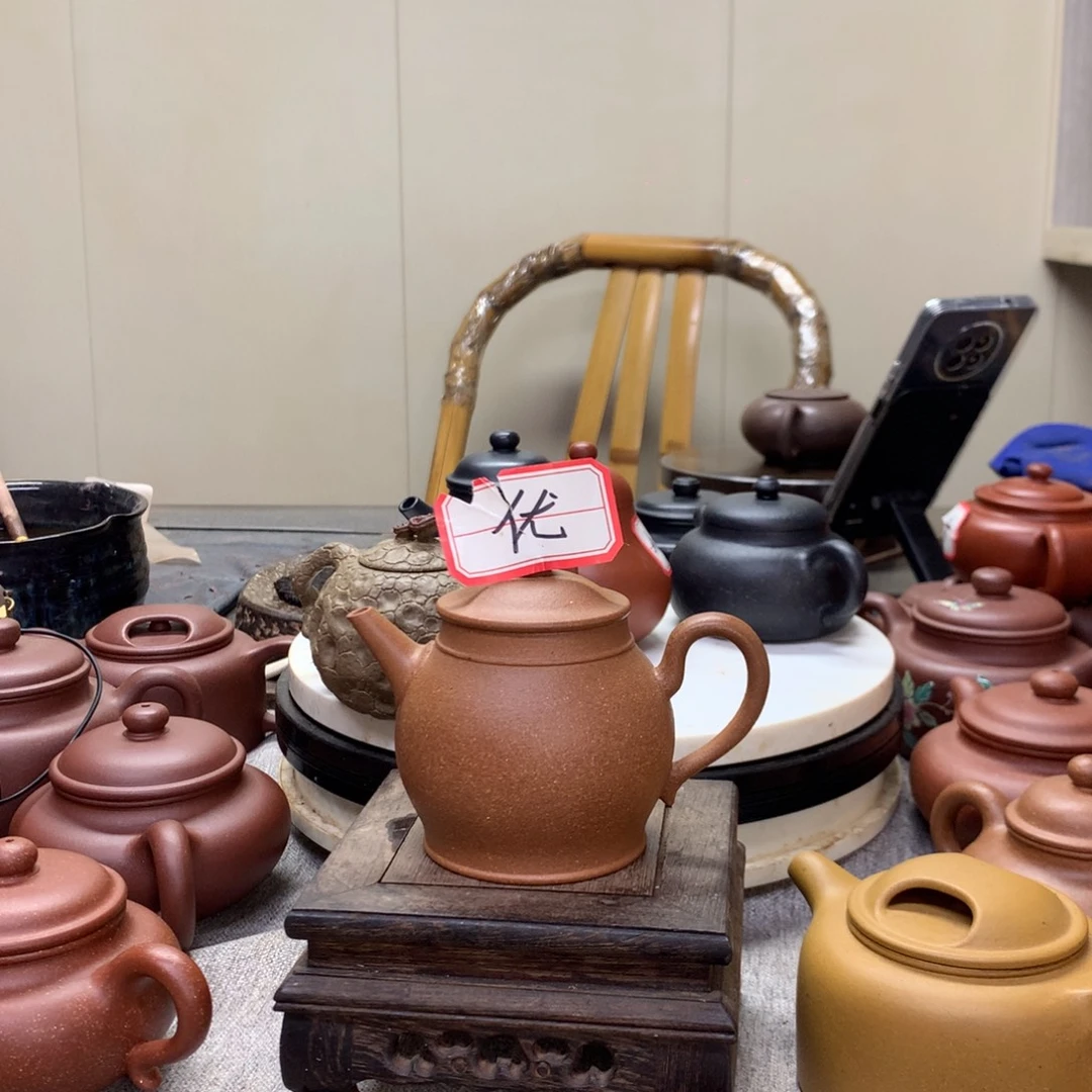 巴***人茶壶紫泥半手工制作170 C