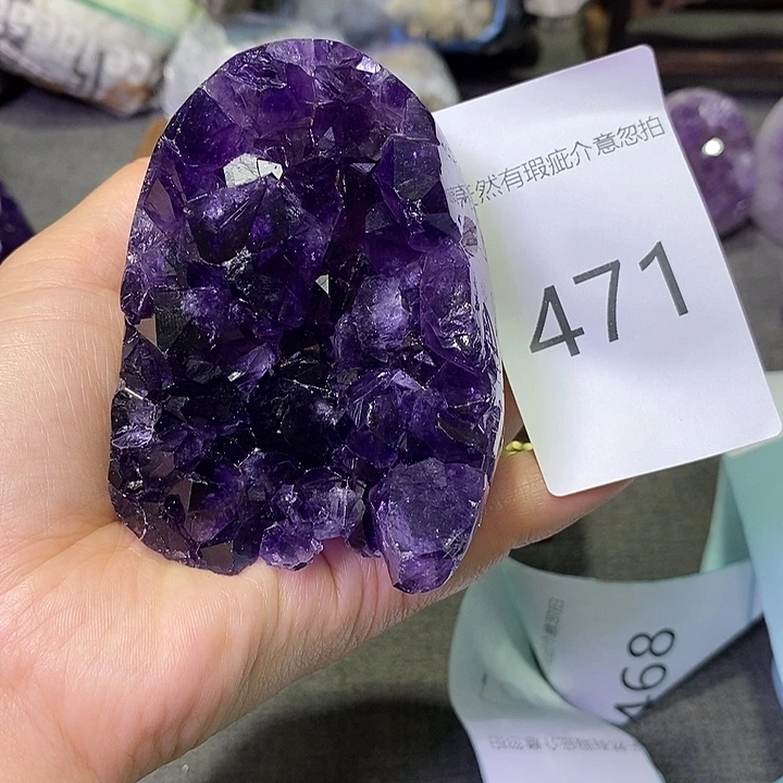 珠宝半成品未镶嵌紫晶
