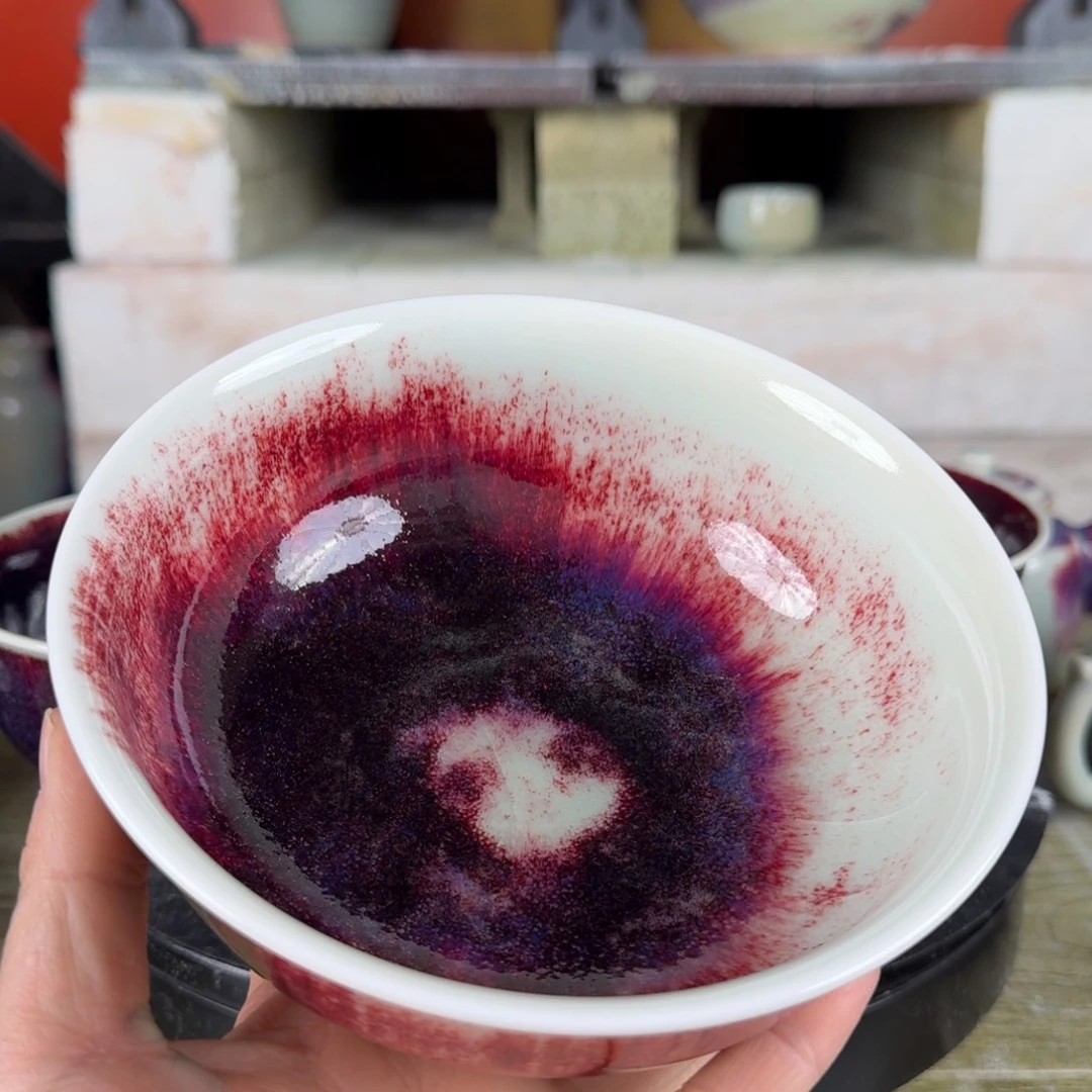 六***主瓷摆件福利钧窑餐具碗纯手工