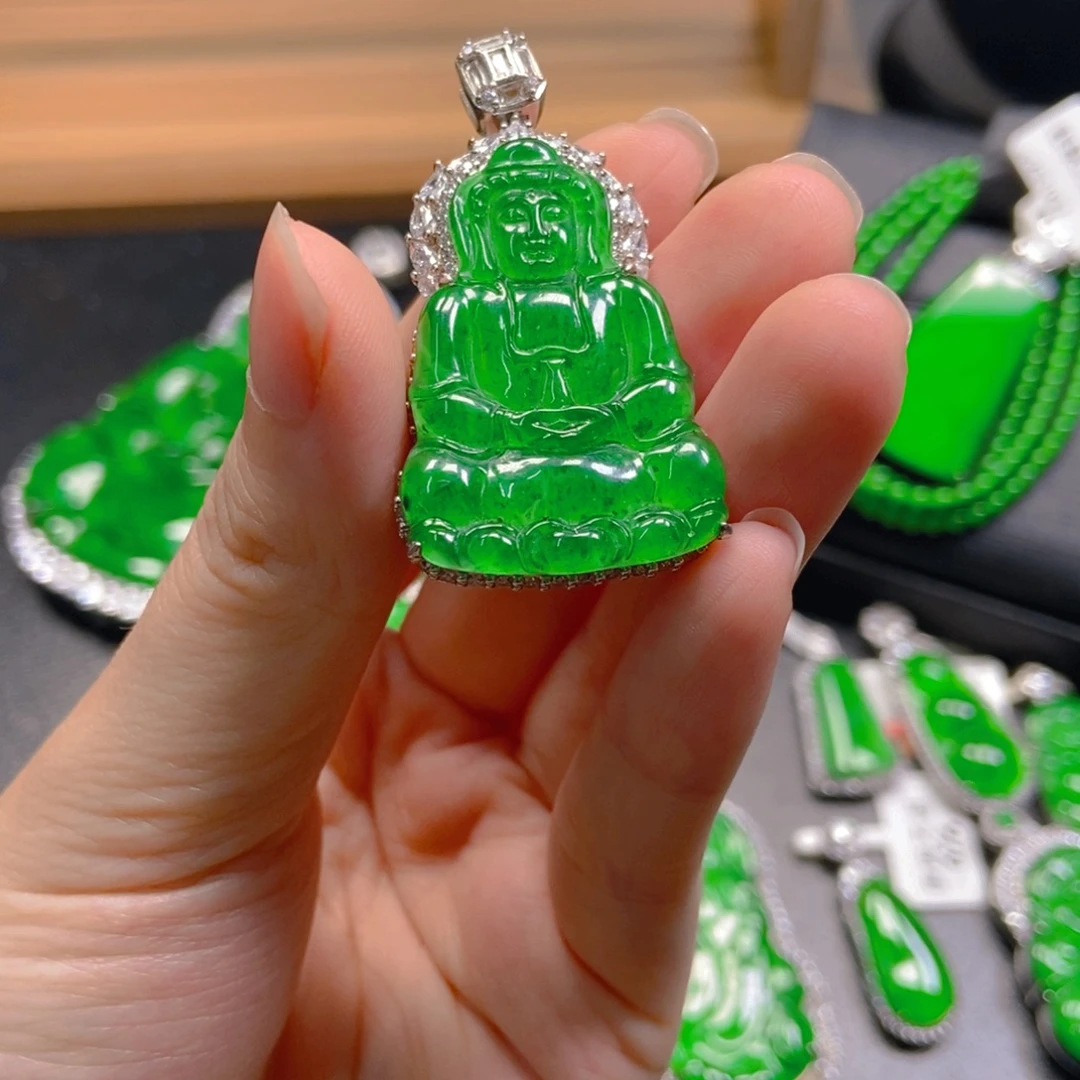 翡翠未镶嵌吊坠(不含链)