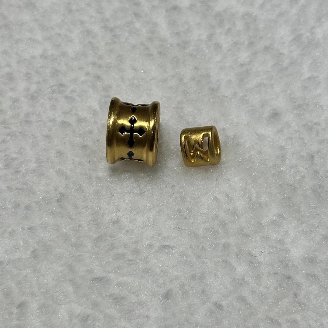 足金999信念字母 w 转运珠