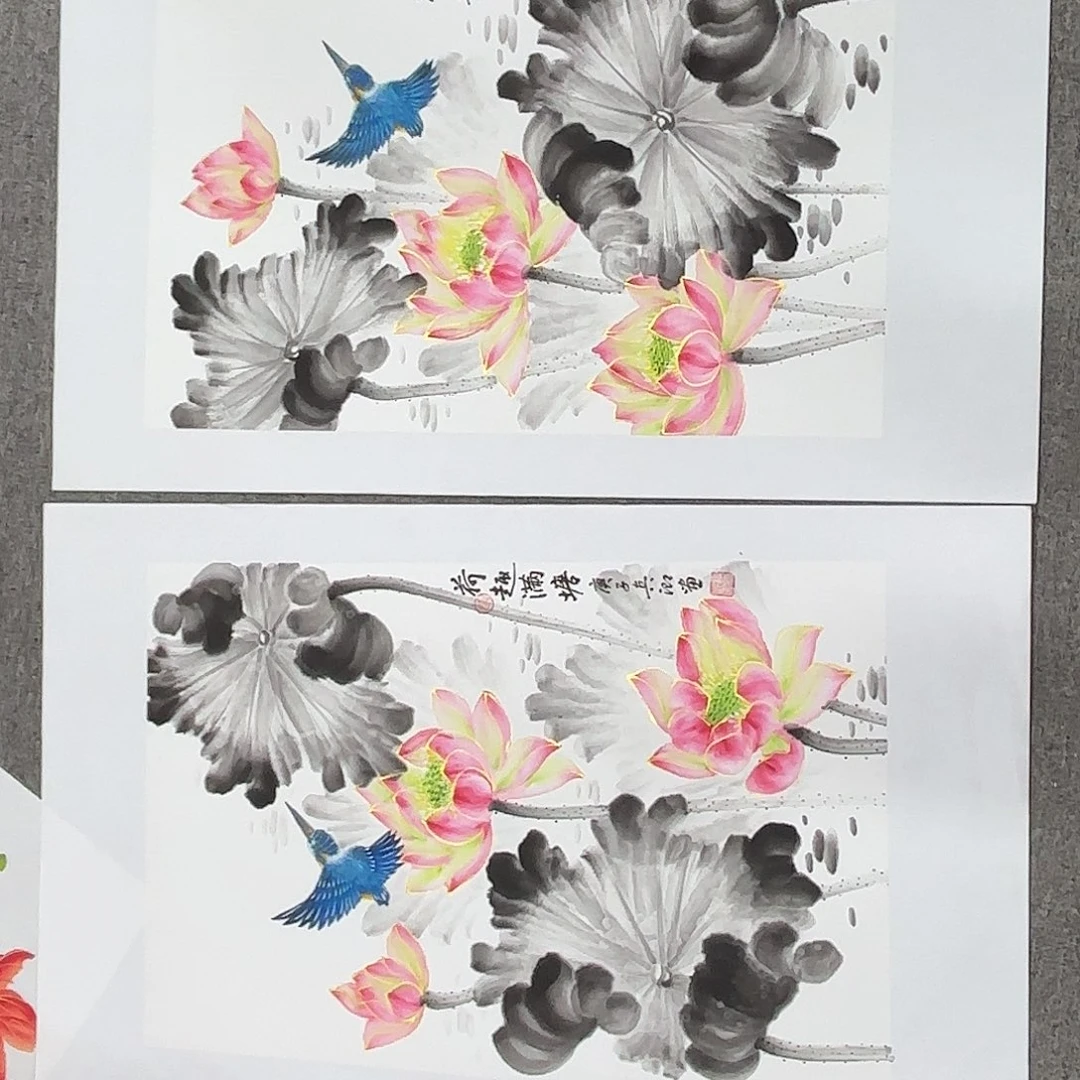 国画国画作品多次在国内外