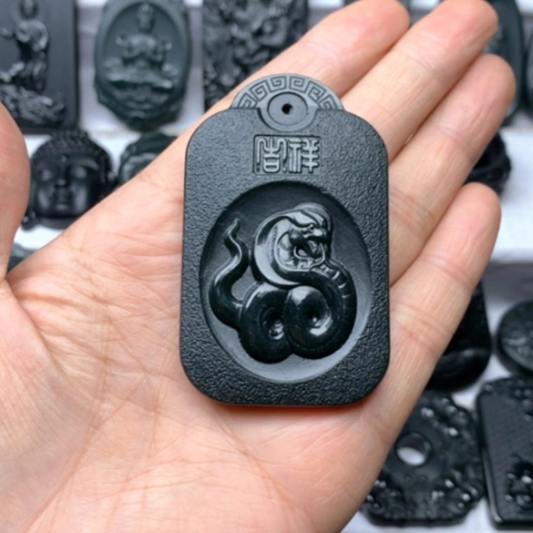 【闪购商品】和田玉颈饰未镶嵌G*J双面雕刻