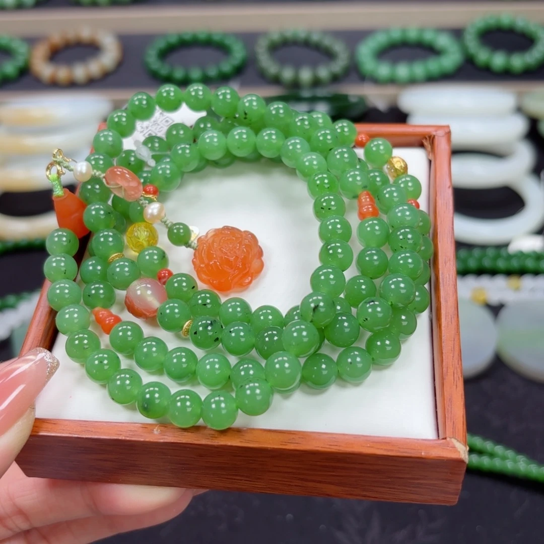 和田玉未镶嵌手链