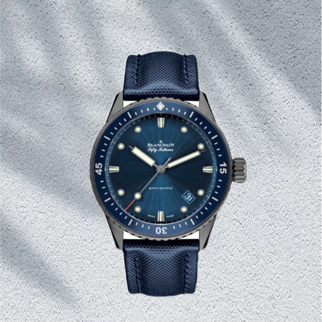 99新 宝珀  宝珀5000五十噚蓝陶瓷 42大表径