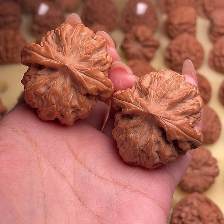 清***。把件文玩核桃红锦鲤42