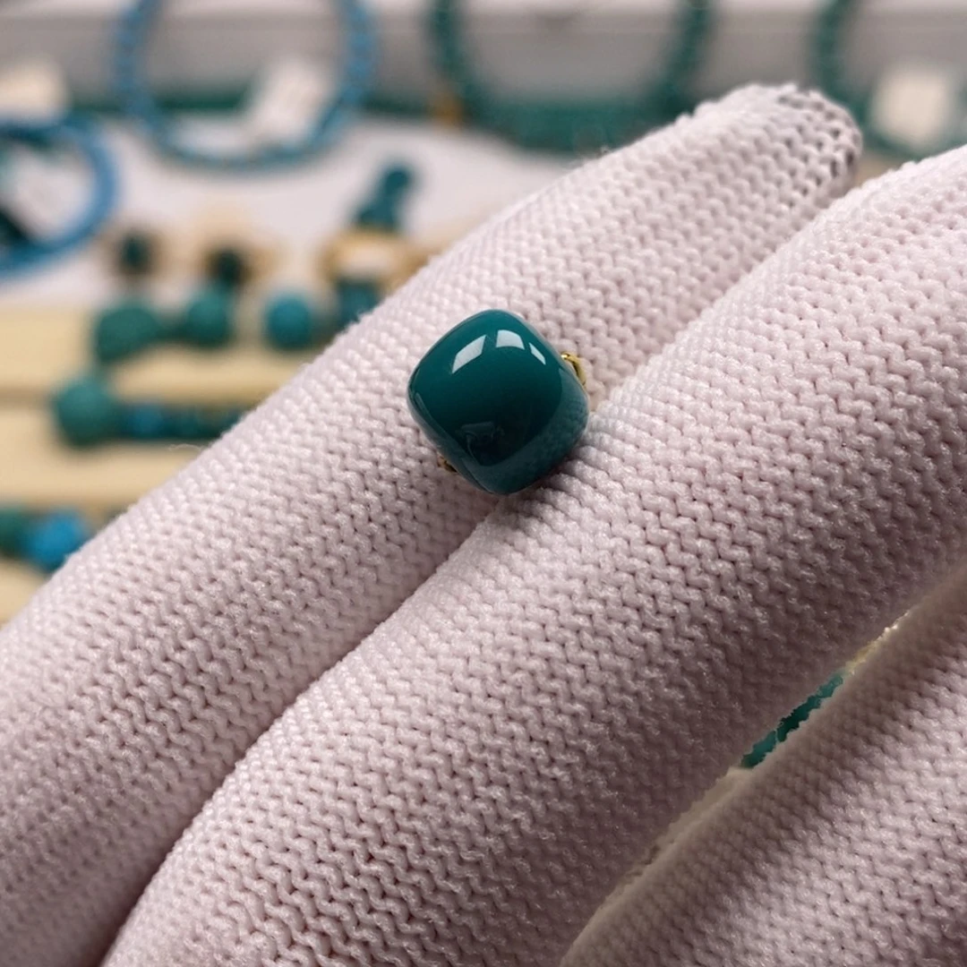 未镶嵌绿松石珠宝奇石老型8.8mm