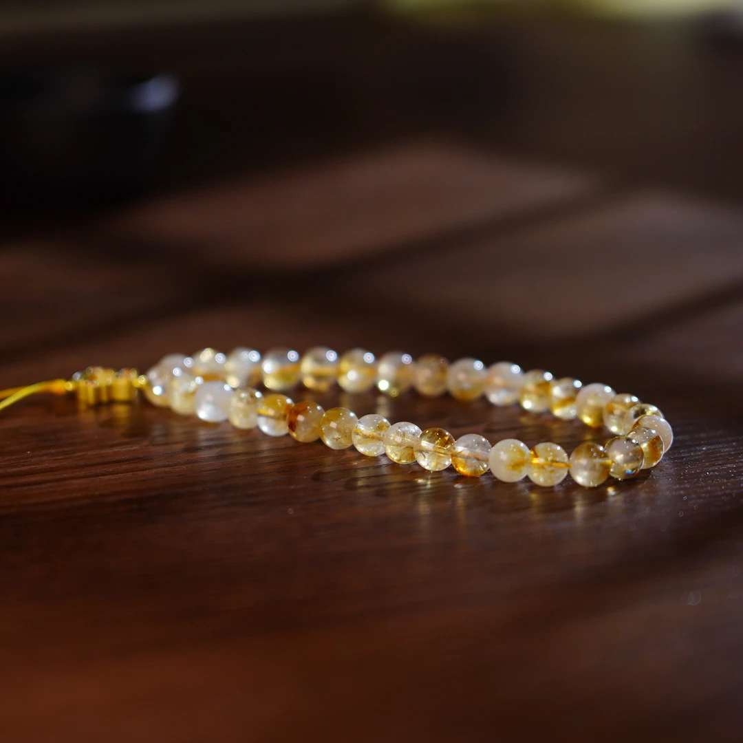 Gloire/古名【睿泽鉴宝】黄塔晶手机链7mm+ SZB0961