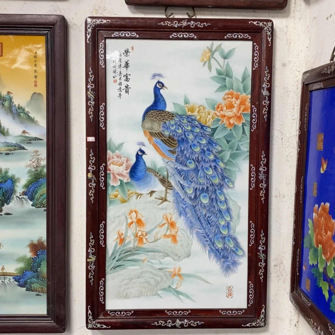 瓷90*52 景德镇瓷板画柴窑烧制