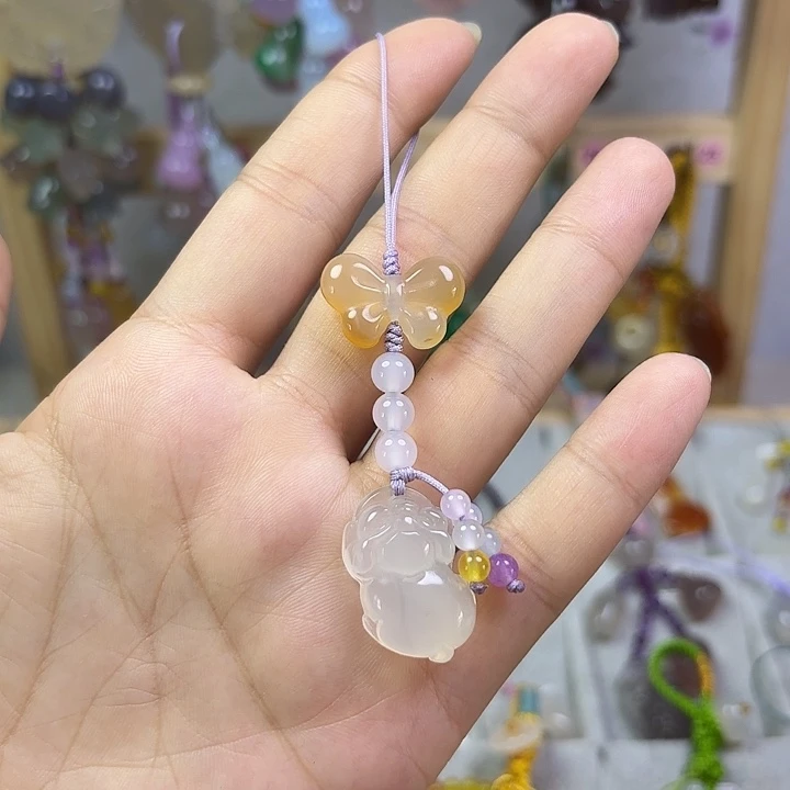 福利款手机挂件蝴蝶小福猪款