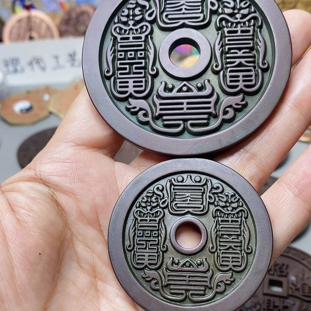泸***店铜现代仿制工艺文创铜币