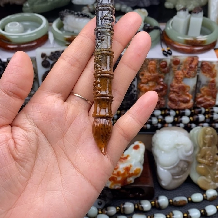 和田玉未镶嵌吊坠(不含链)