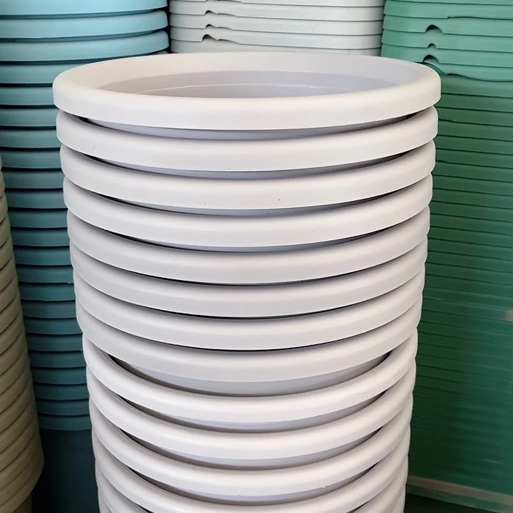 瑕疵四季盆6号灰白色发4个 口径32高度28