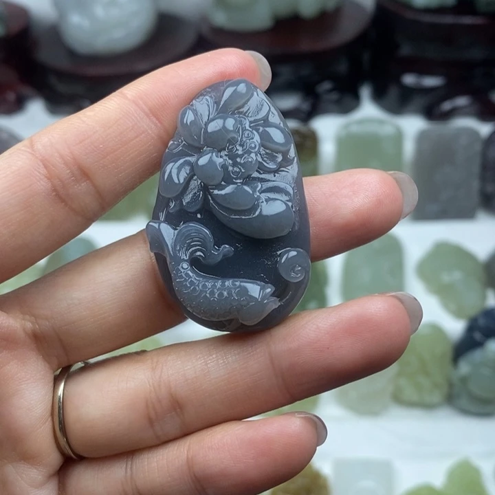 和田玉未镶嵌颈饰34