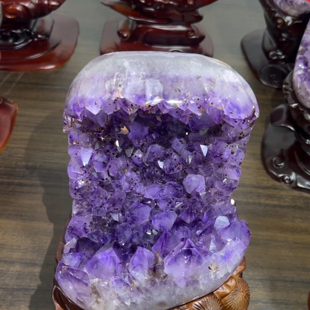 紫晶摆件未镶嵌水晶