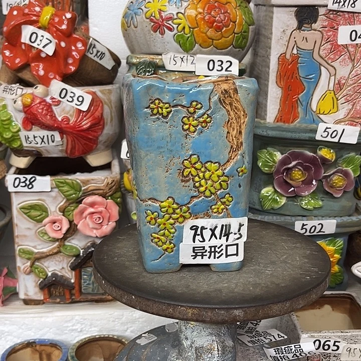 粗陶材质多肉花盆