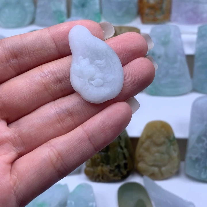 定制翡翠未镶嵌挂件挂件