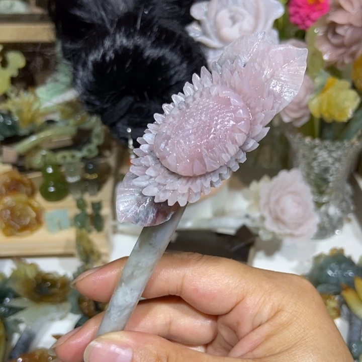蛇纹石玉未镶嵌发饰