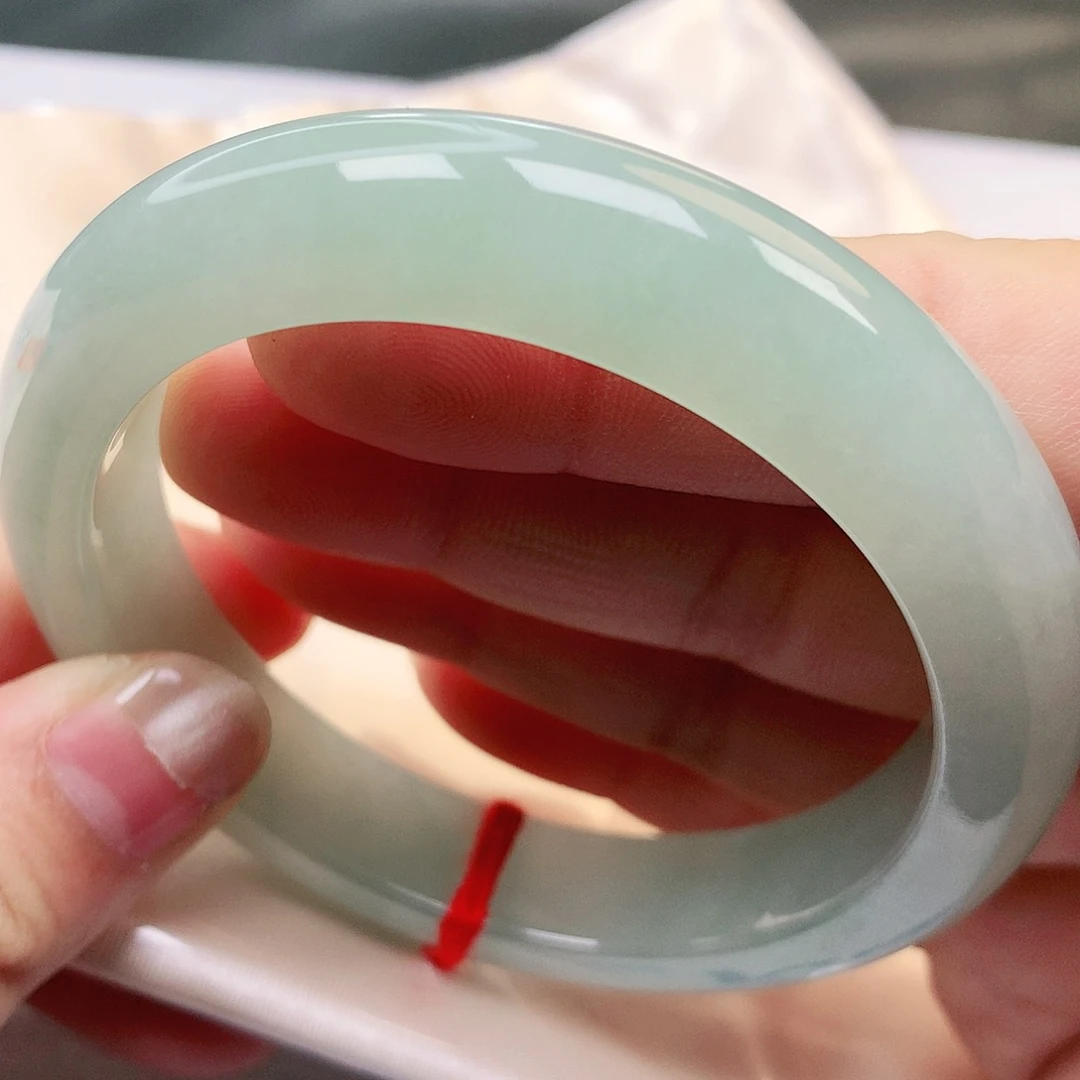 未镶嵌手镯翡翠缅甸纯天然翡翠老坑葡萄肉底155