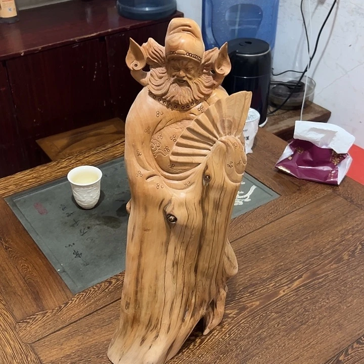 柏木太行崖柏手把摆件