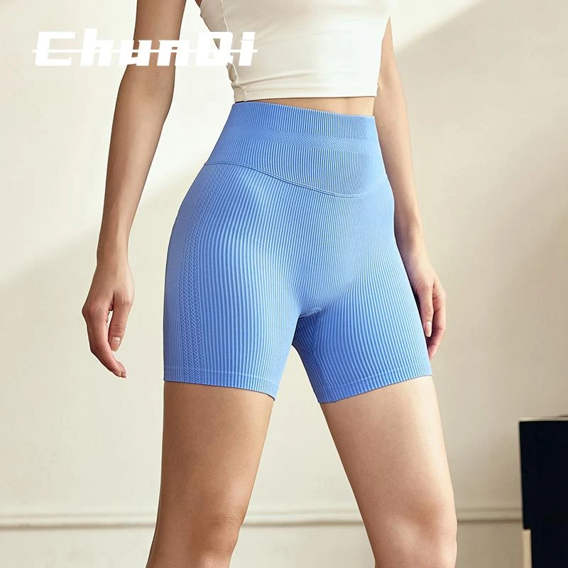 维多利亚运动短裤女健身专用高腰提臀紧身显瘦瑜伽三分裤跑训练裤