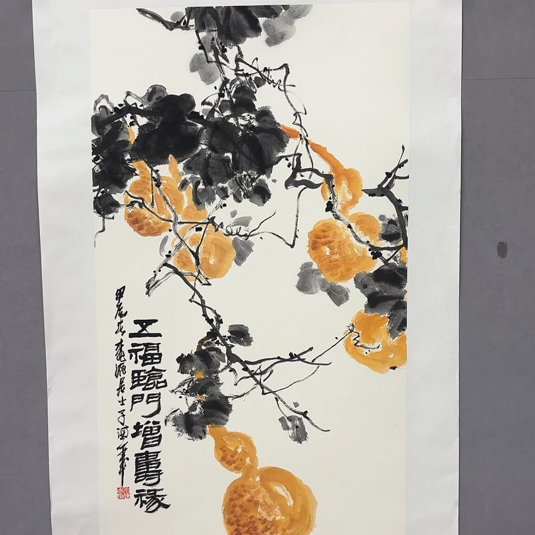 国画艺术家真人手绘