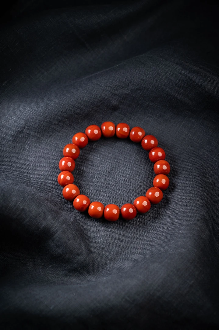 12mm瓦西，牛血红，老型，单圈手串，直播间介绍为准
