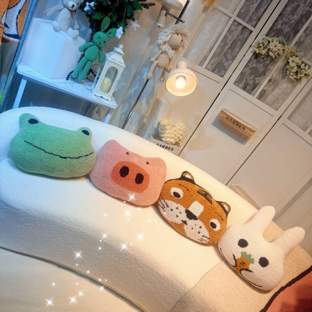 【XFHZ】小方专版-敲可爱软糯糯手工异形抱枕车载办公室头枕阿贝贝