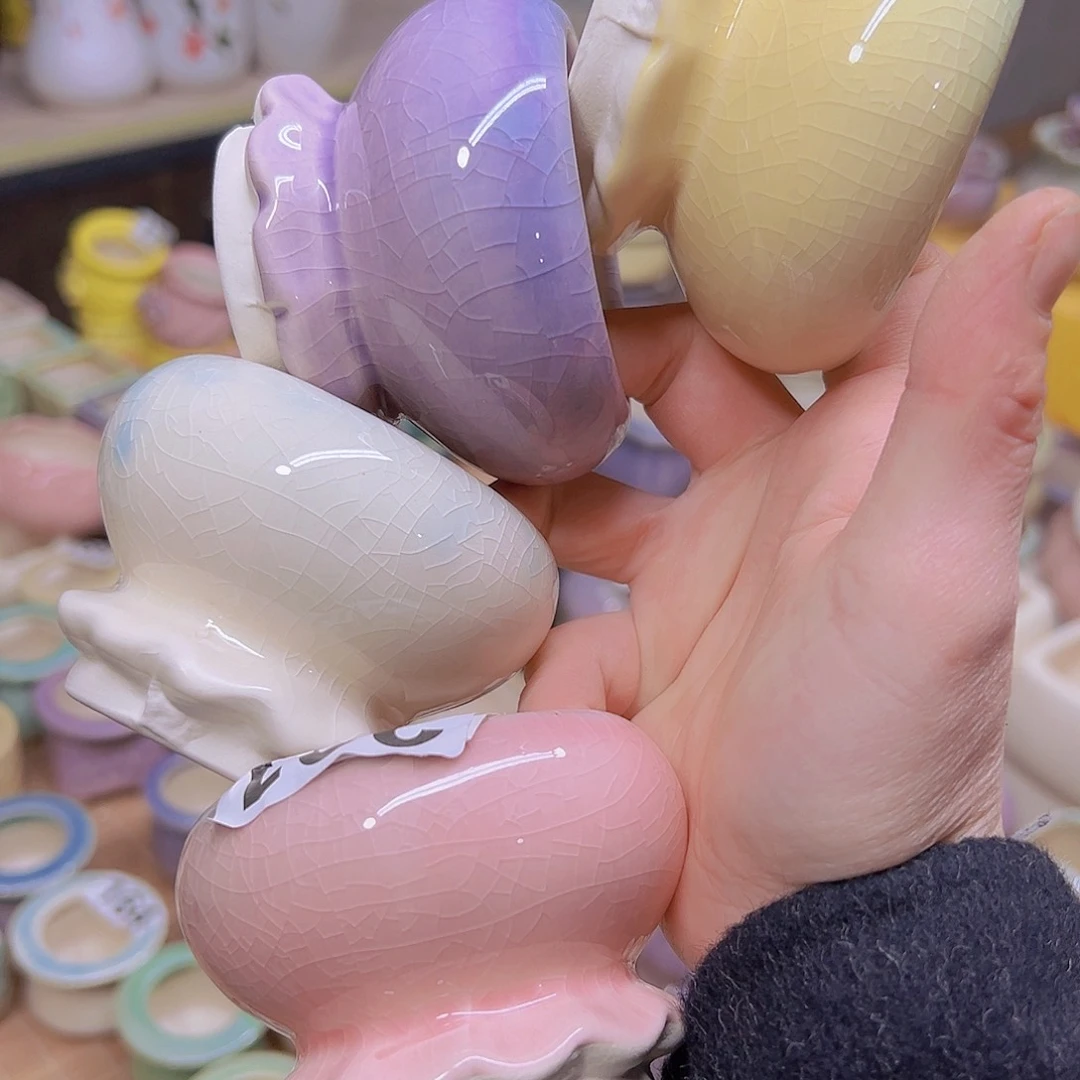 红陶陶瓷花盆当场满12包邮