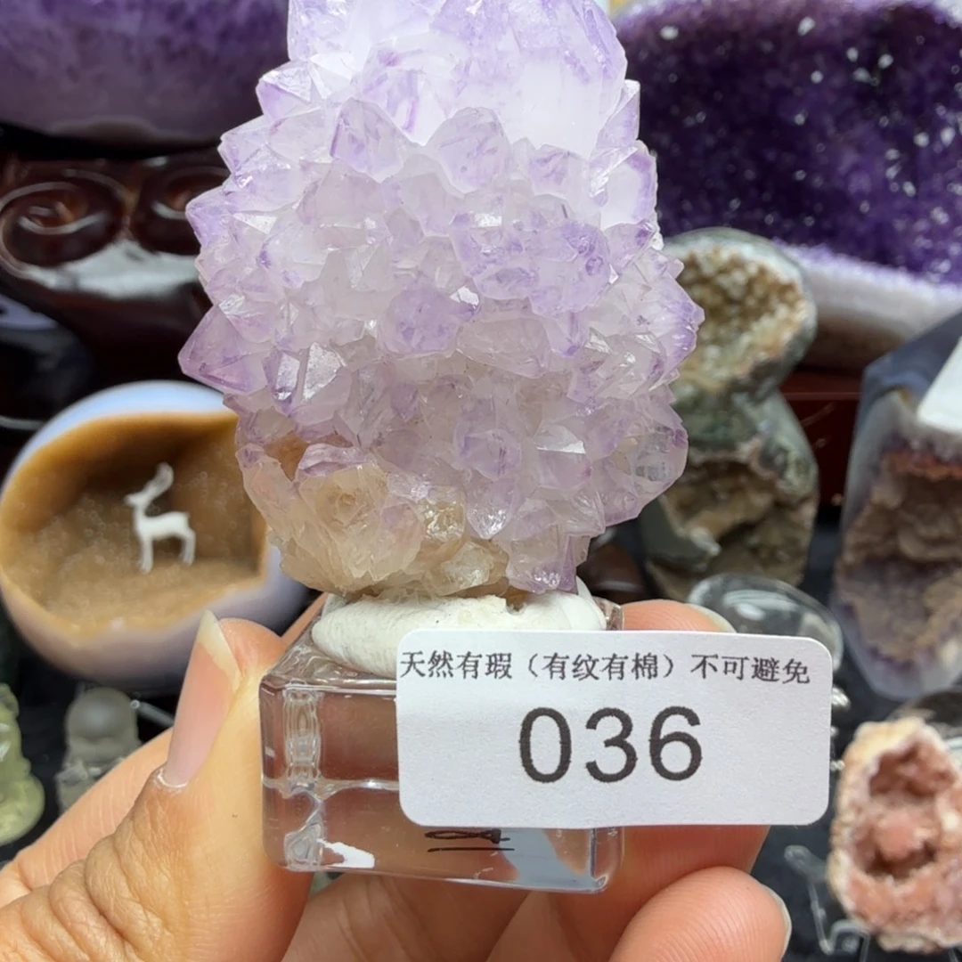 水晶摆件未镶嵌南非仙人掌家具摆件
