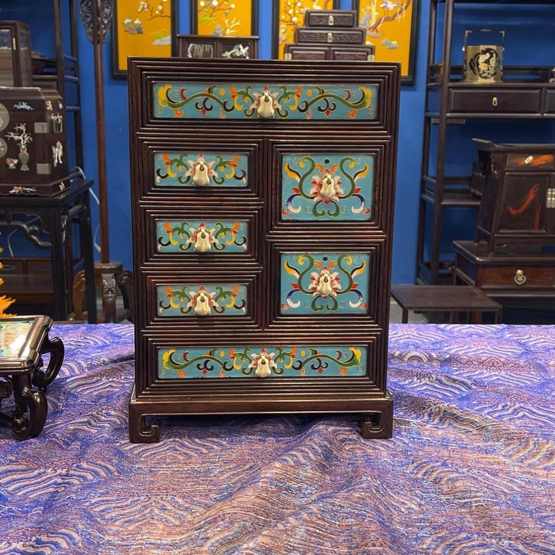 【闪购商品】红酸枝木类成套家具南*芯七斗柜