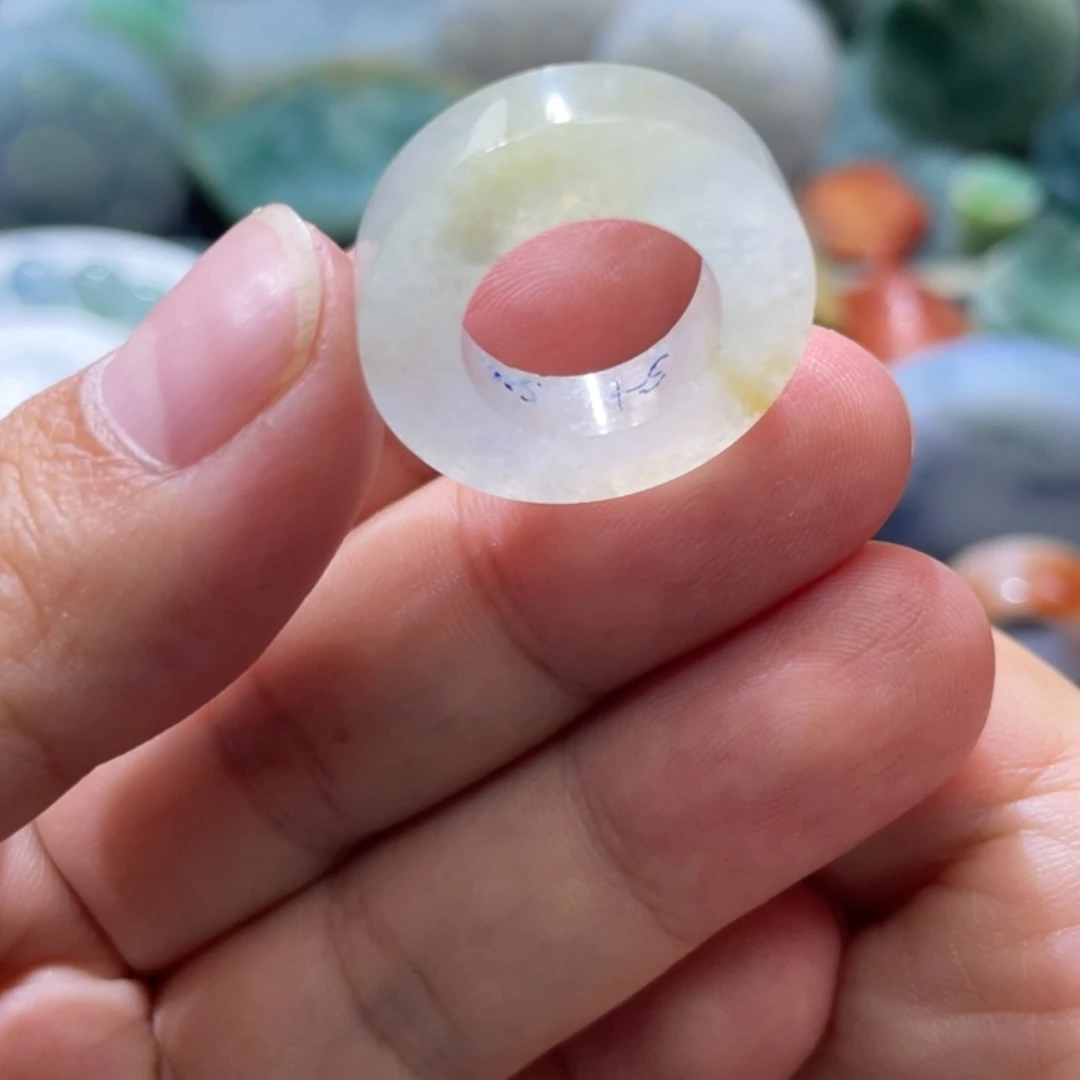 定制翡翠未镶嵌天然翡翠5-13冰黄