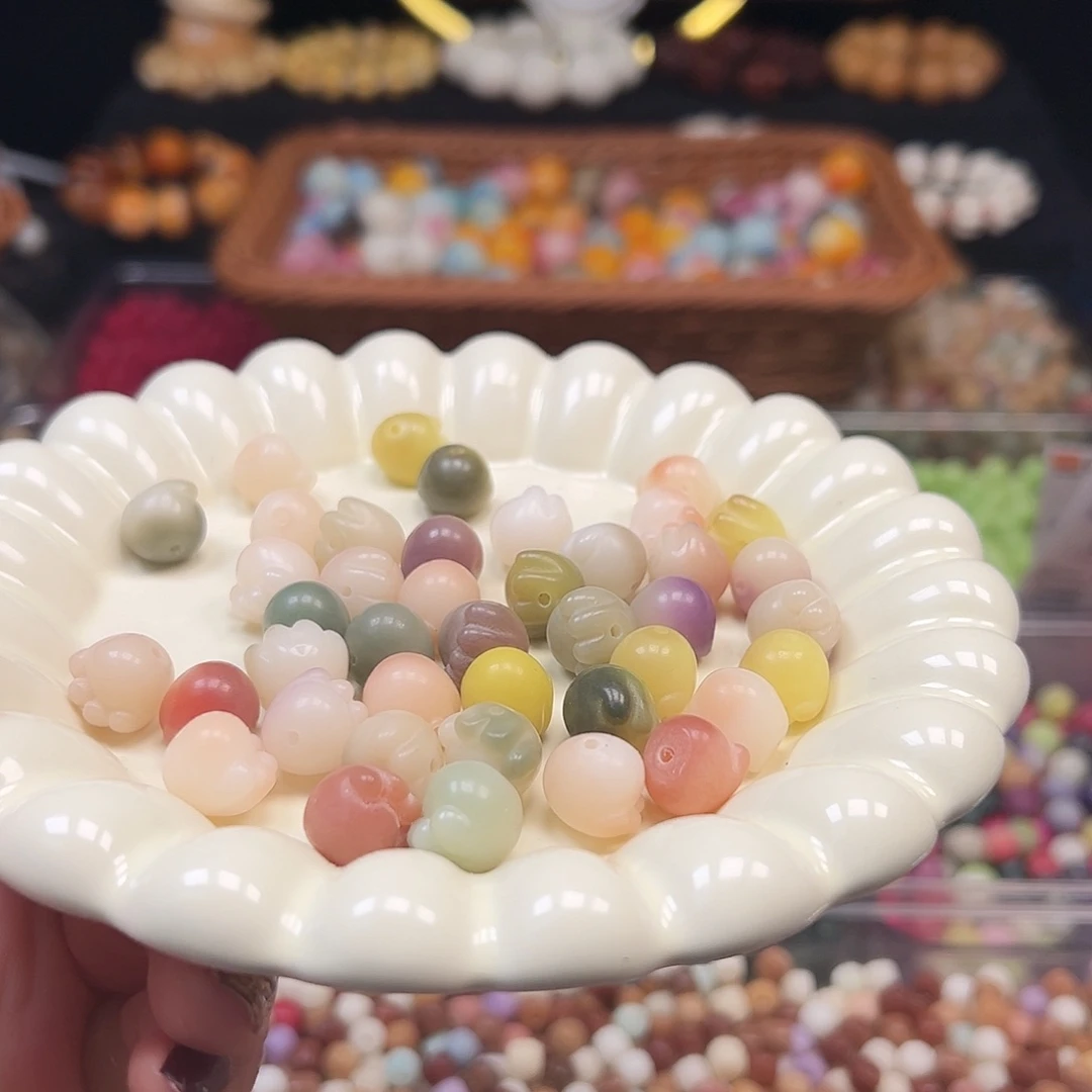 菩提根/象牙果手串多宝猫爪40颗