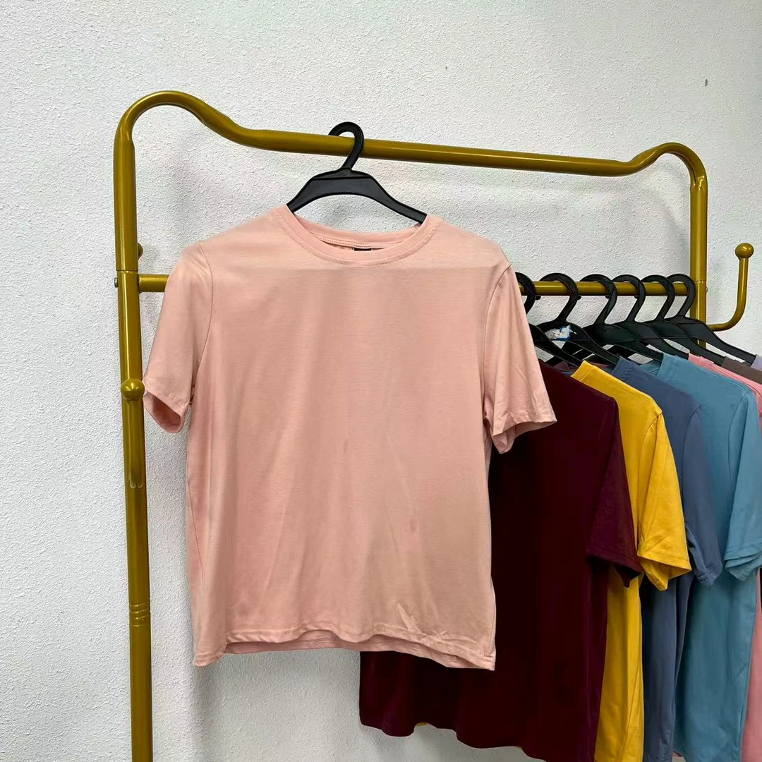 唯琳剪标   8仓A8-7-0732款   圆领短袖简约运动T恤长55