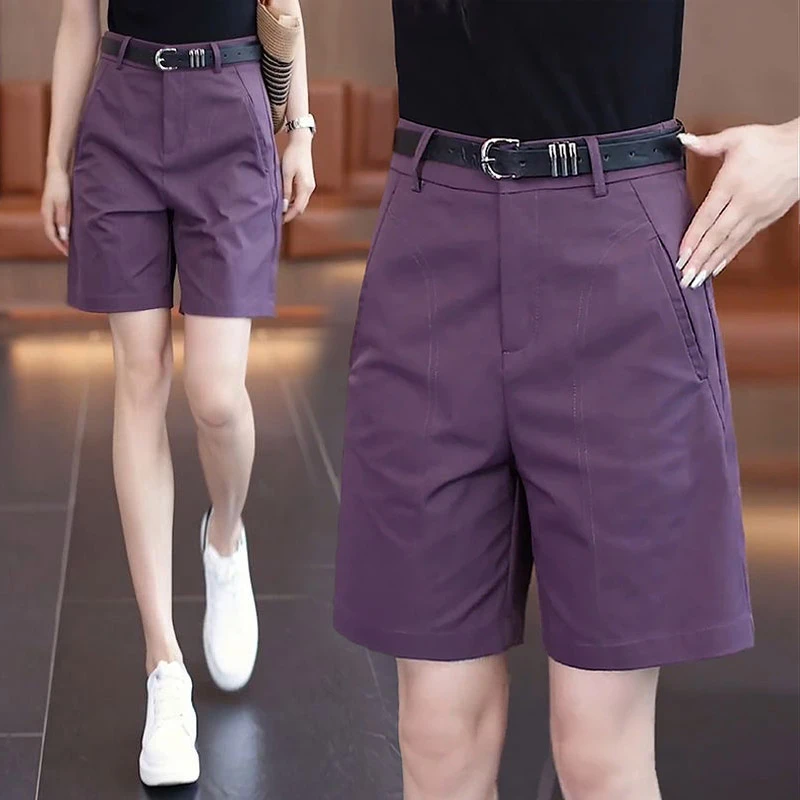 【运费补贴】五分短裤女款爆款2025夏季新款薄款宽松显瘦休闲中裤子