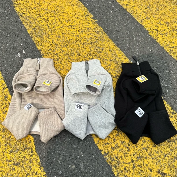 7.1狗狗衣服秋冬保暖雪纳瑞比熊泰迪柴犬西高地加绒四脚衣【叁】