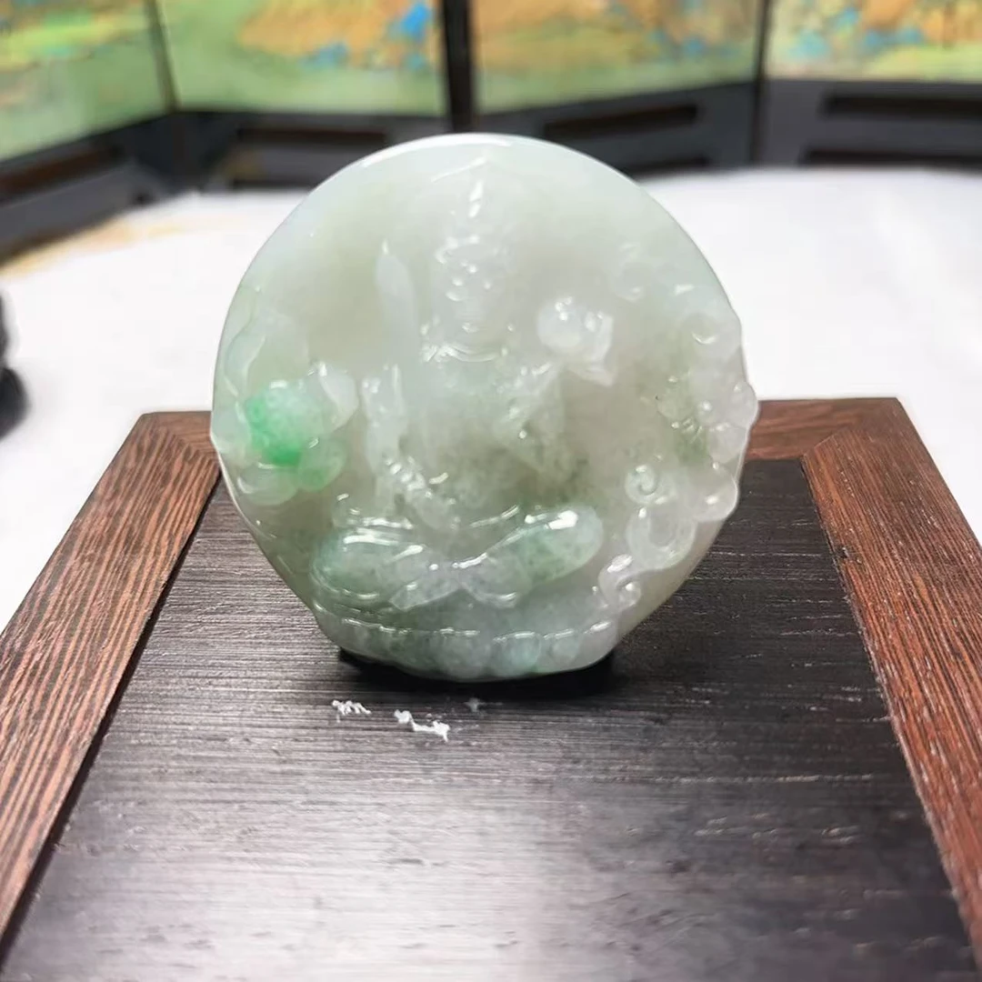 380-天然翡翠虚空藏菩萨
