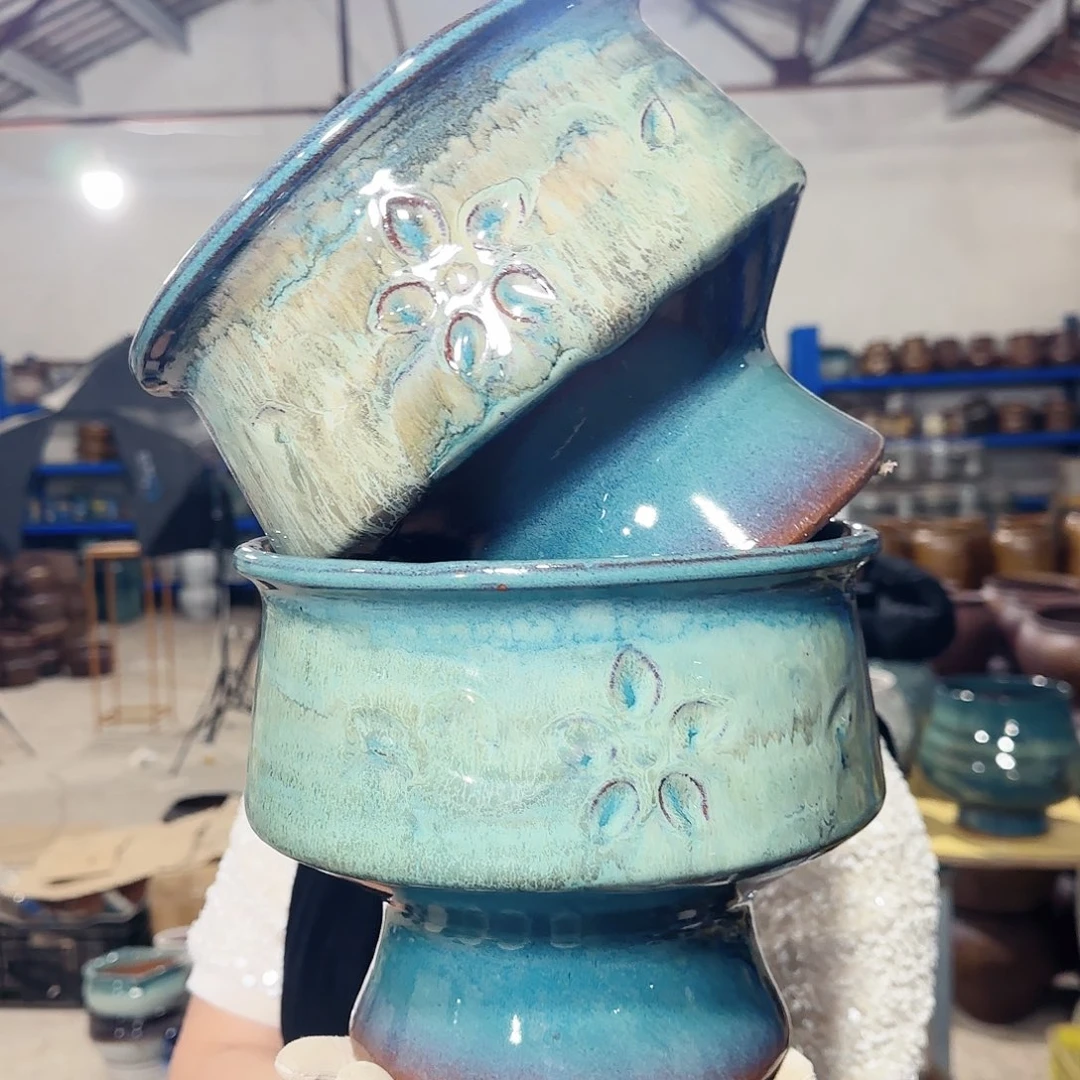 花盆紫砂高17口21