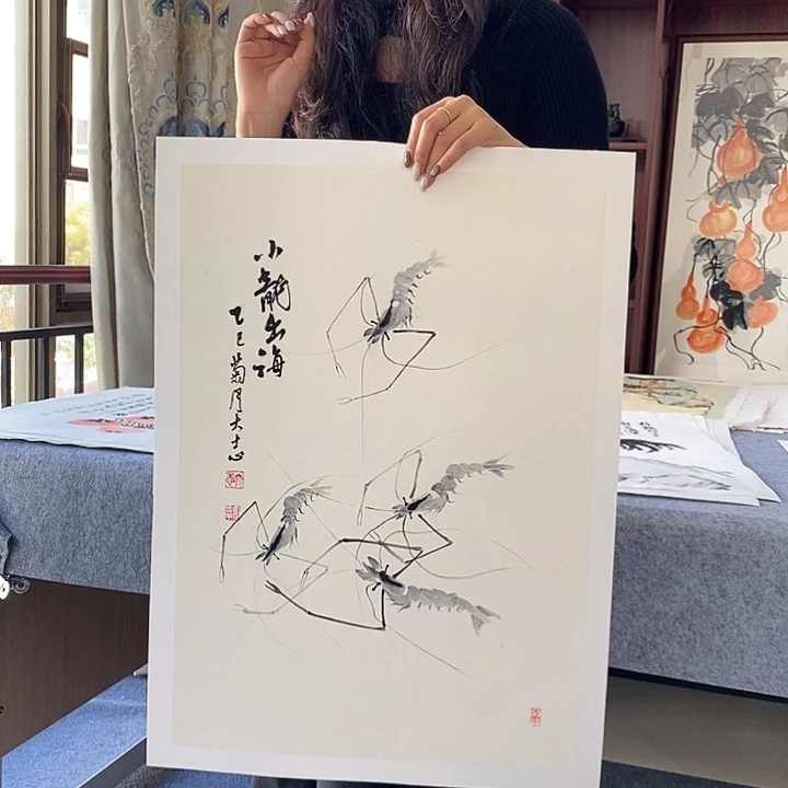 国画纯手绘国画写意作品45*68