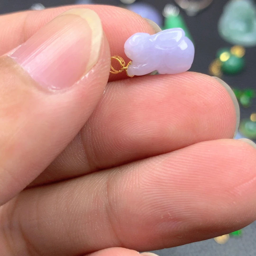 【闪购商品】翡翠18K金镶嵌颈饰翡翠