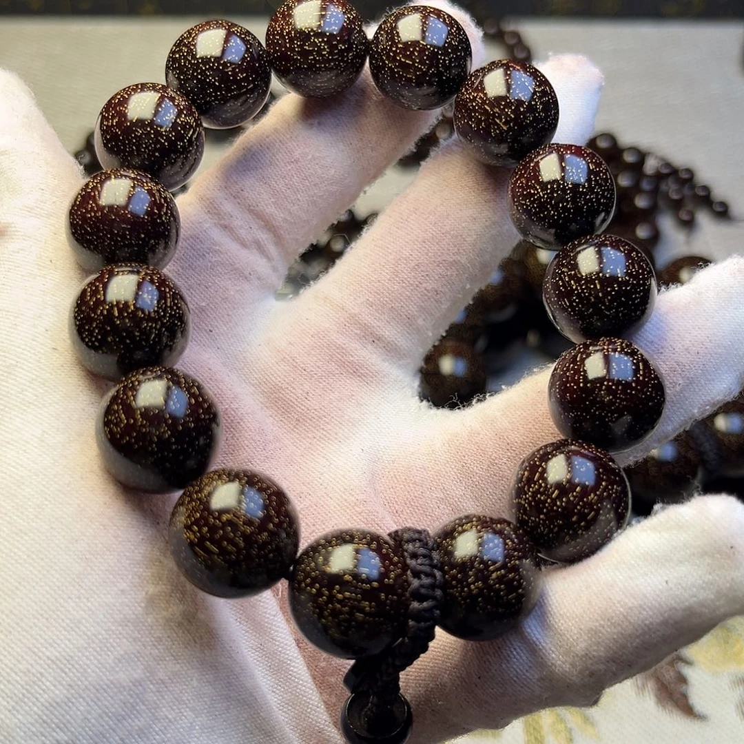 檀香紫檀（小叶紫檀）1.5 15颗爆星