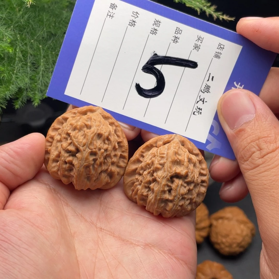 文玩核桃把件全品白狮子38