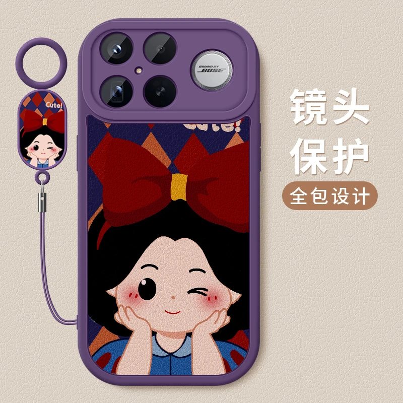 适用红米K90手机壳新款小羊皮红米K90ProMax创意女款时尚硅胶软壳