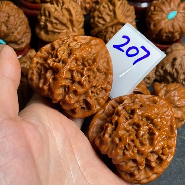 文玩核桃把件50官帽